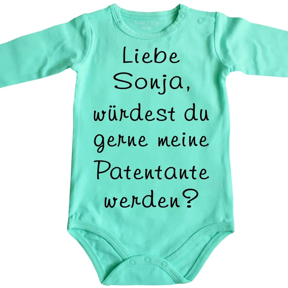 Baby-Body Patentante zur Taufe