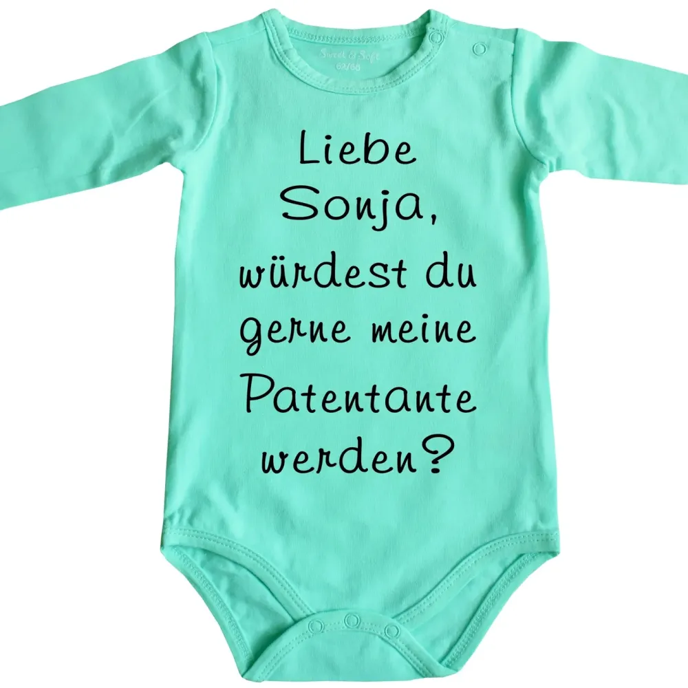 Preview: Baby-Body Patentante zur Taufe