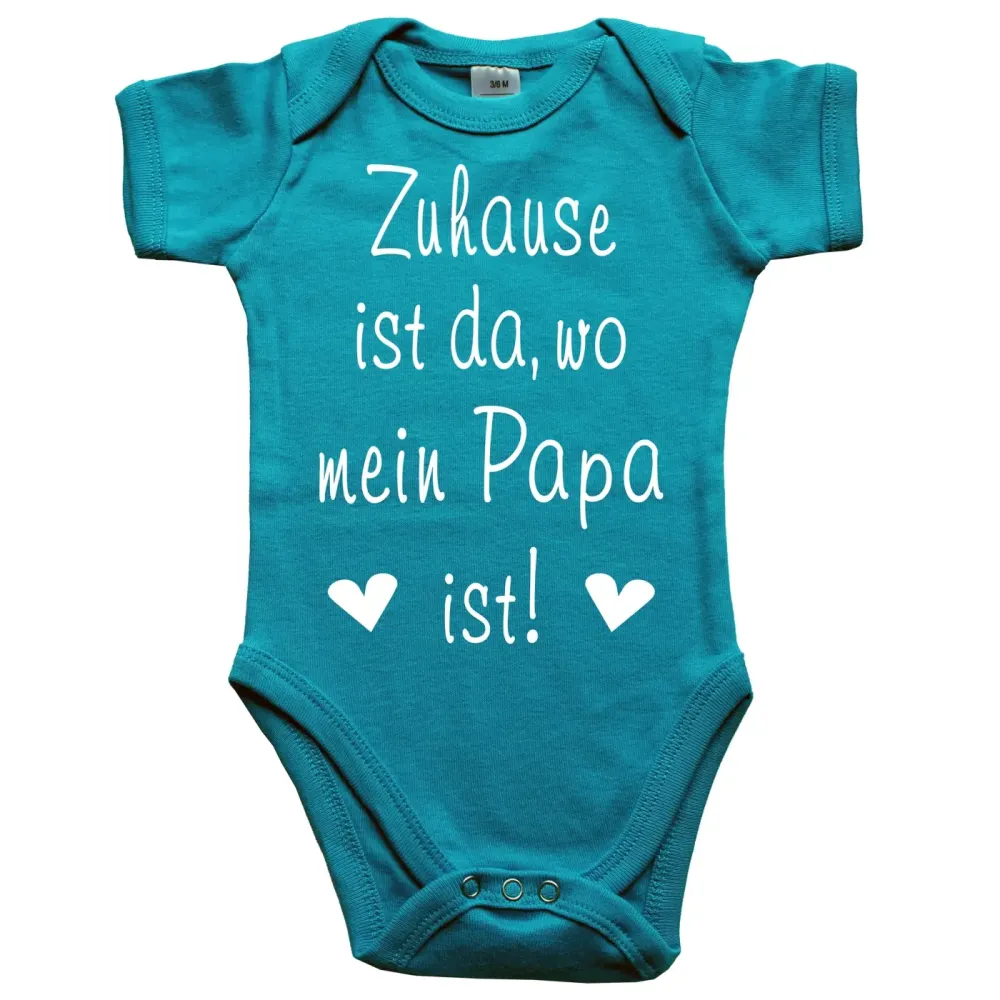 Baby-Body mit Spruch Zuhause