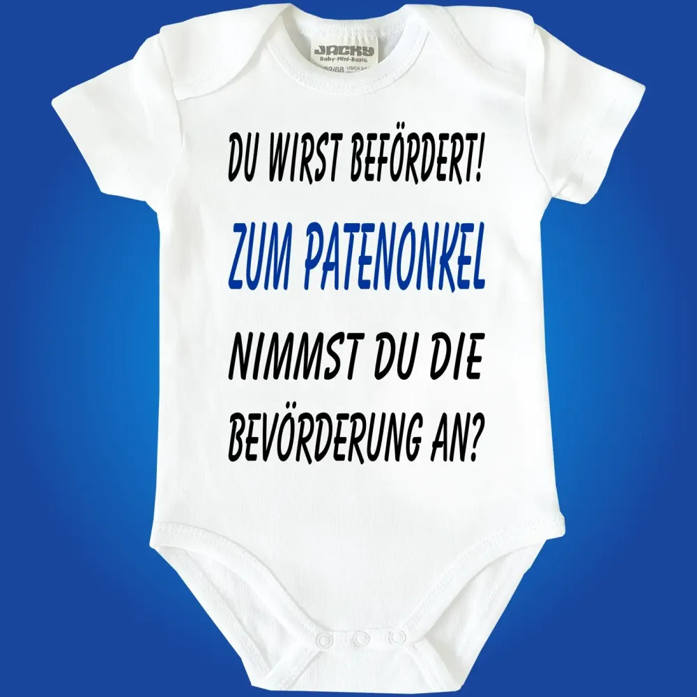 Baby-Body mit Druck zur Taufe
