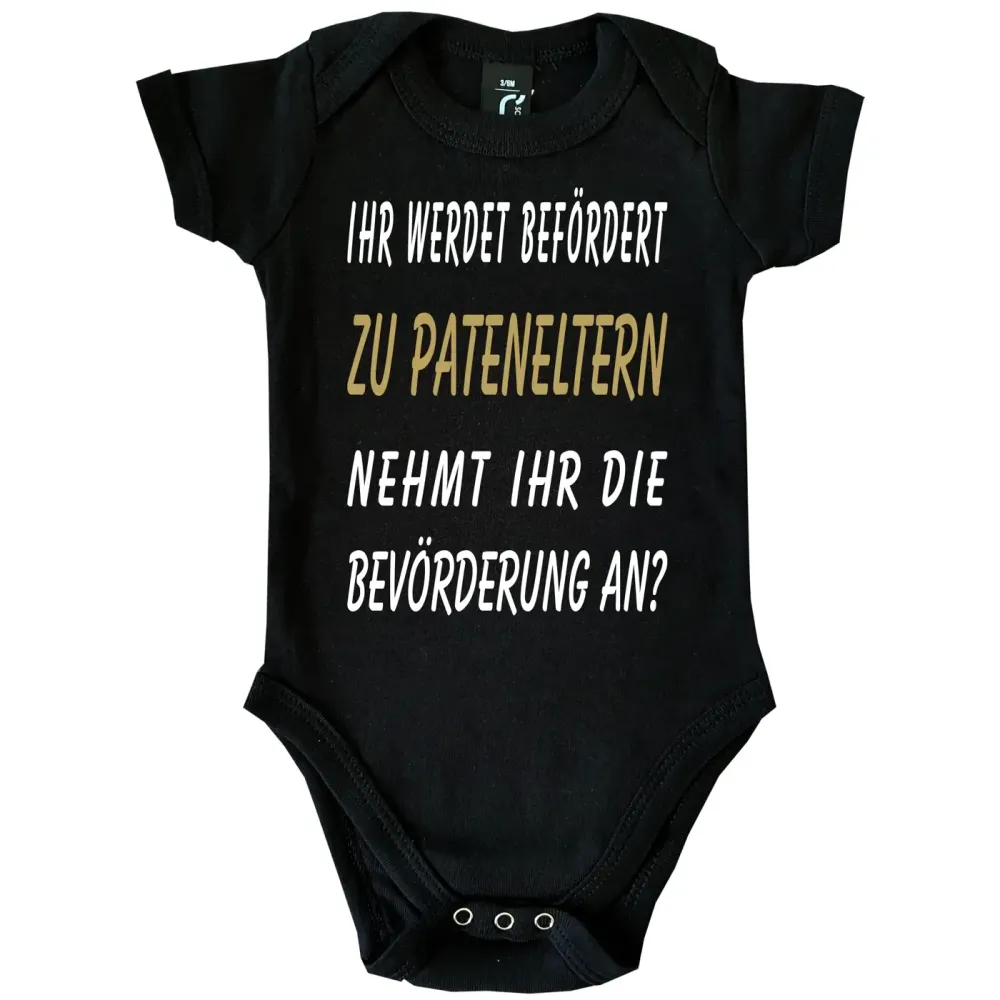 Baby-Body mit Druck Patenonkel werden