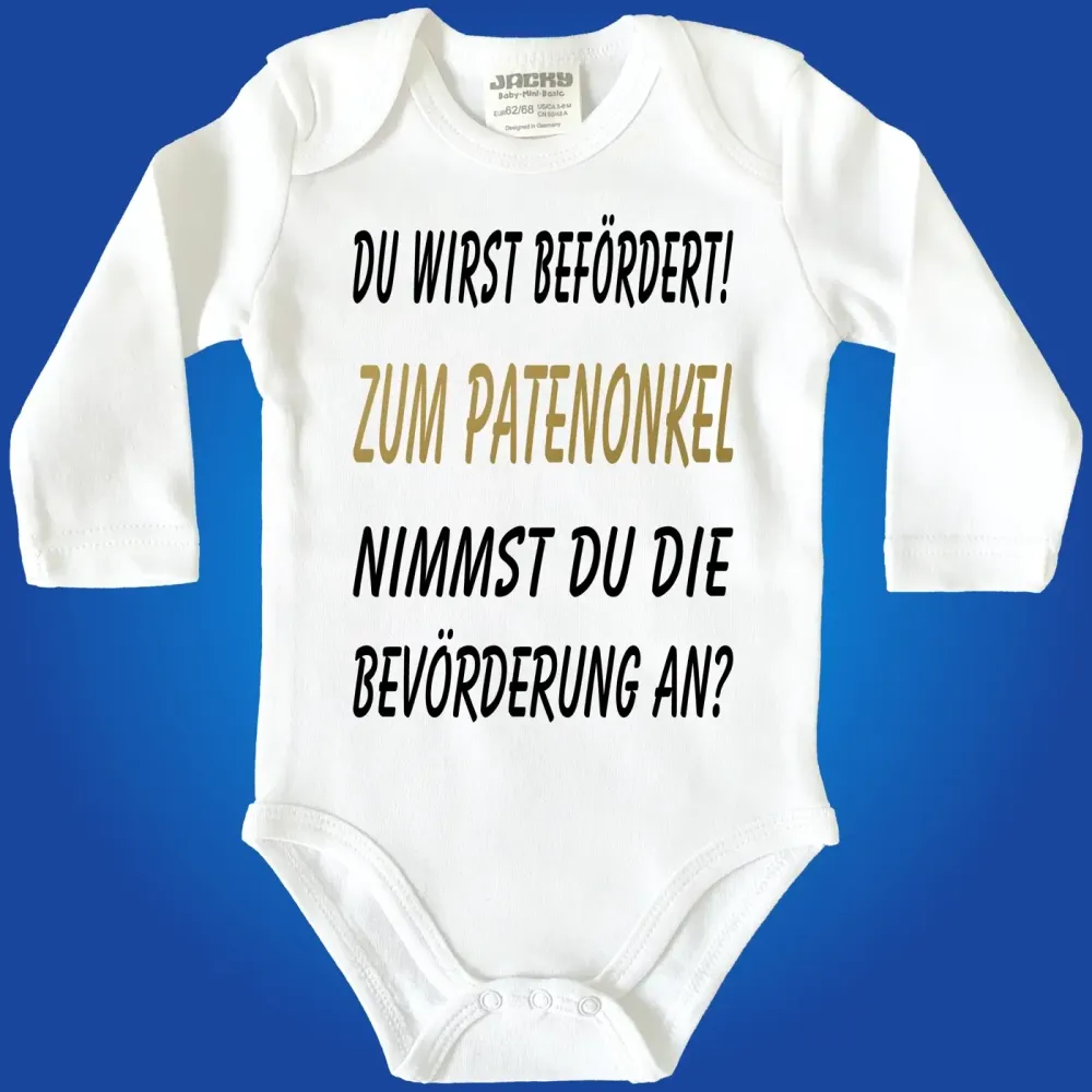 Preview: Baby-Body mit Druck Patentante