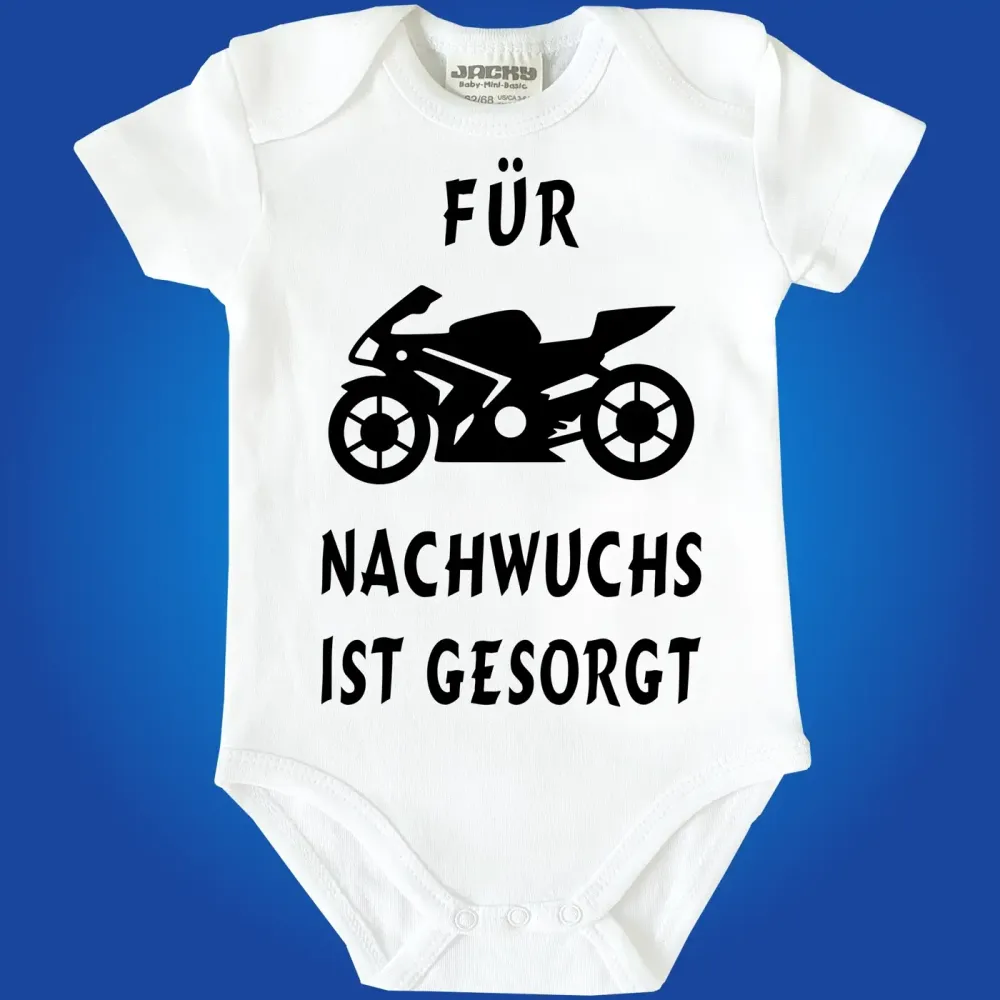 Baby-Body mit Motorrad Biker