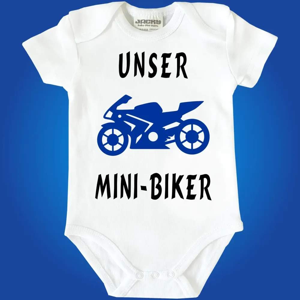 Baby Bodie mit Motorrad Biker