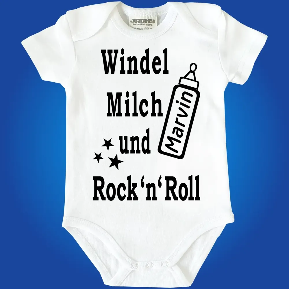 Baby-Body mit Aufdruck Rock and Roll