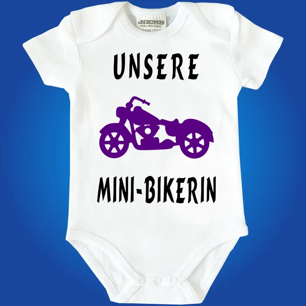 Baby-Body mit Motorrad Biker