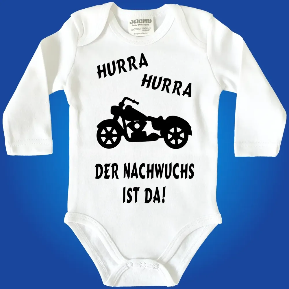 Baby Bodysuit with motorcycle biker