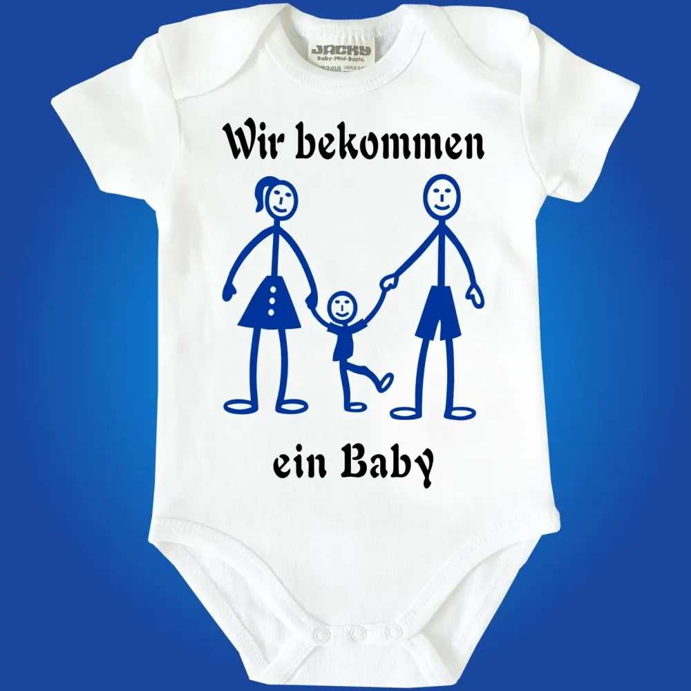 Preview: Baby-Body mit Druck Baby