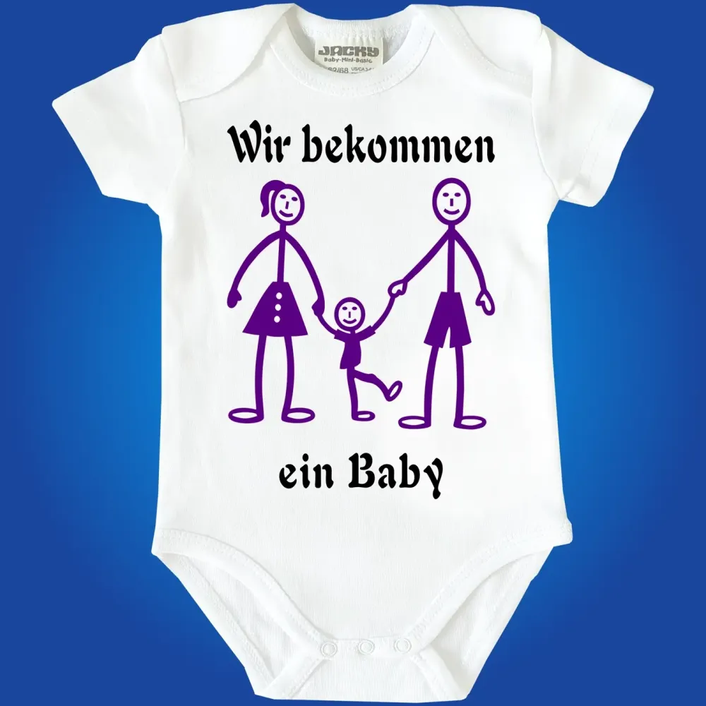 Preview: Baby-Body mit Druck Familienzuwachs