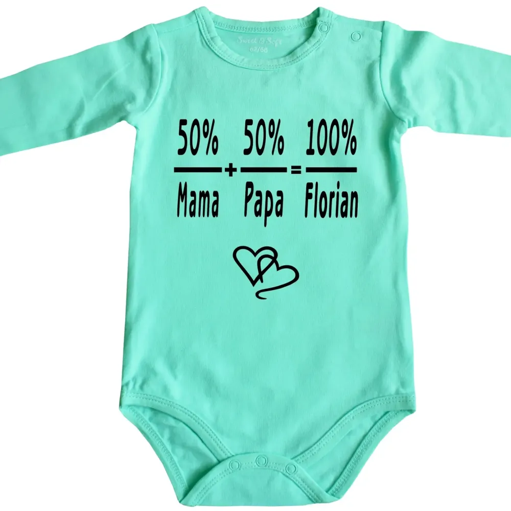 Baby-Body mit Druck Formel