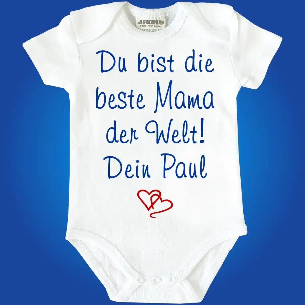 Baby-Body mit Aufdruck Beste Mama der Welt