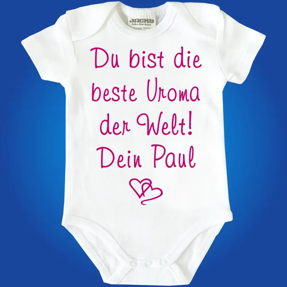 Baby-Body mit Aufdruck Beste Uroma der Welt