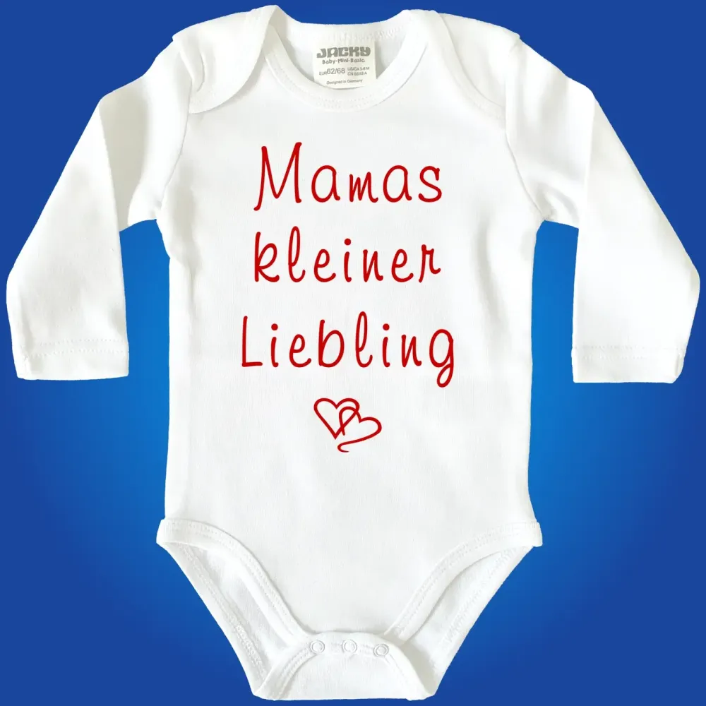 Baby‑Body „Tantes kleiner Liebling“ mit Herzsymbolen