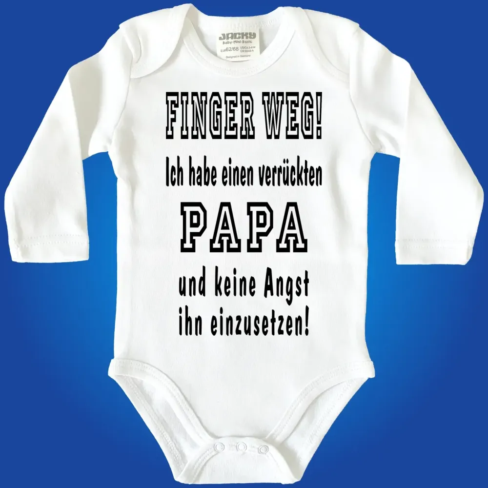Lustiger Baby-Body Cooler Spruch