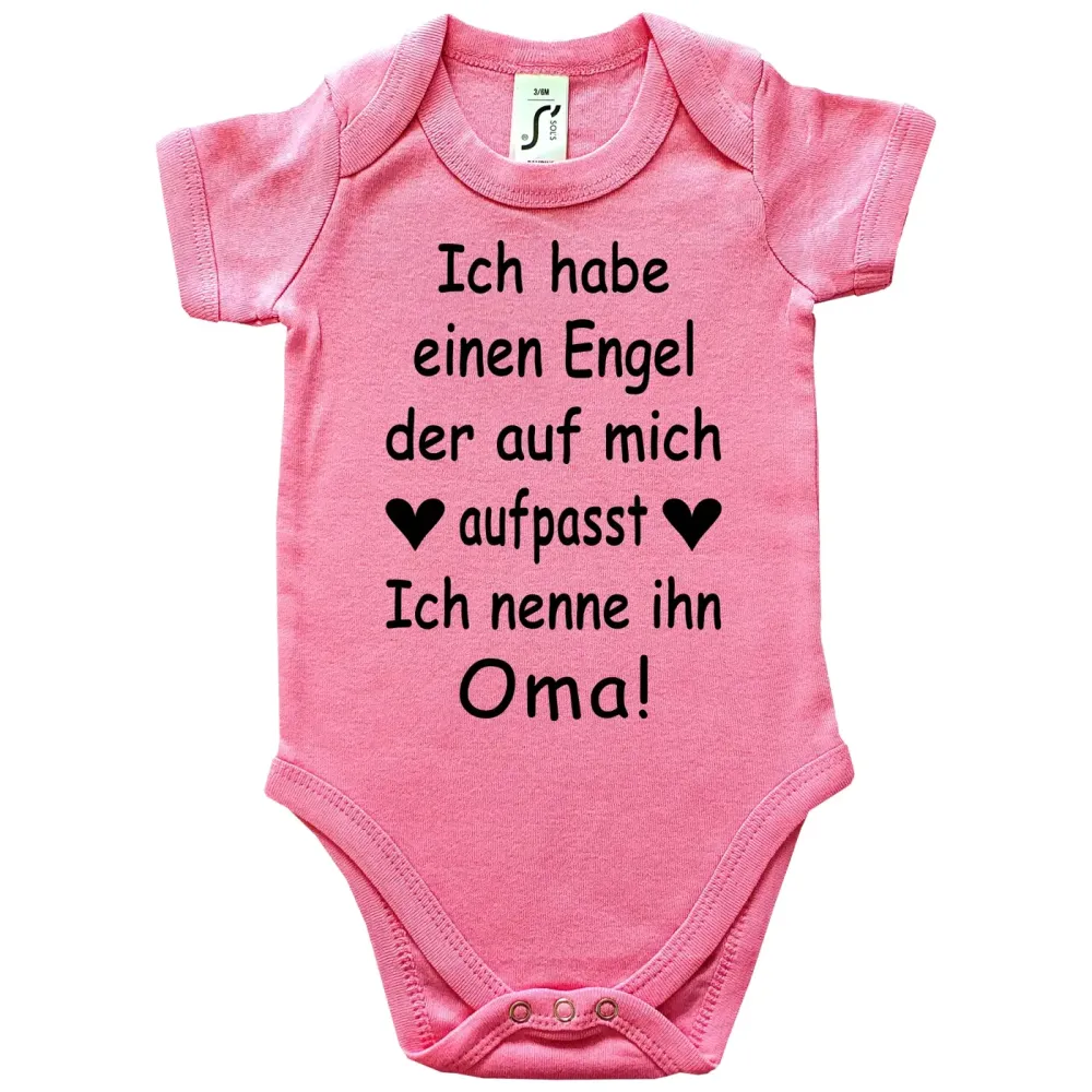 Preview: Babybody mit Schutzengel‑Motiv für Babys