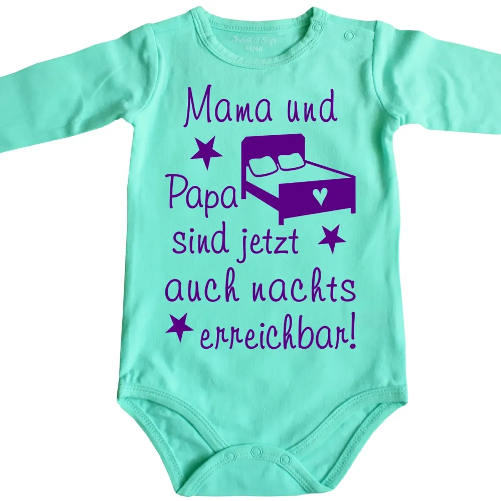 Preview: Baby Bodysuit with funny saying about the night
