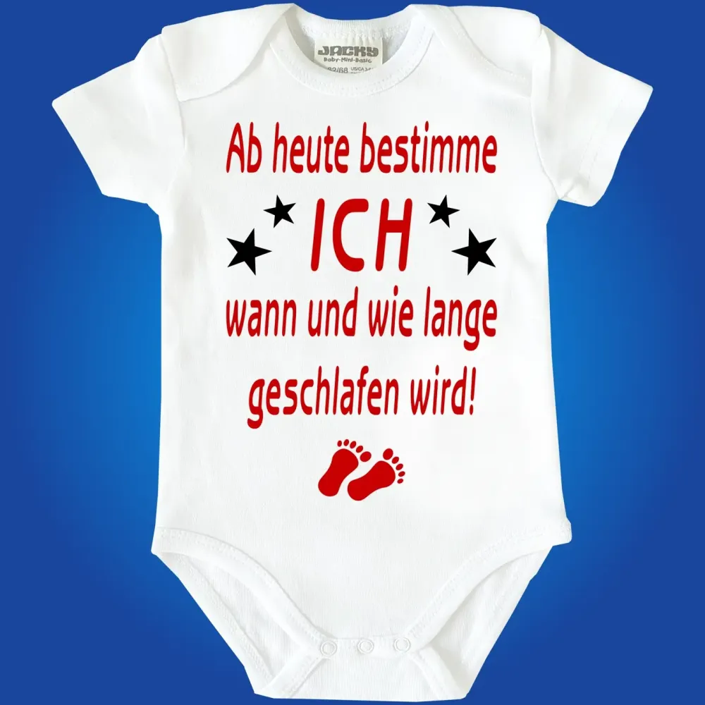 Preview: Babybody Lustig mit Spruch schlafen