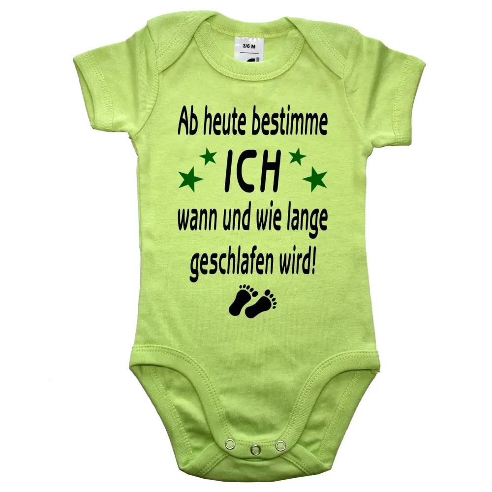 Babybody mit lustigem Spruch