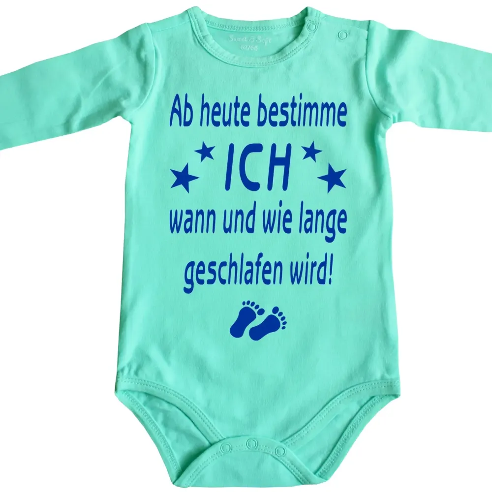 Preview: Lustiger Baby Bodie mit Spruch