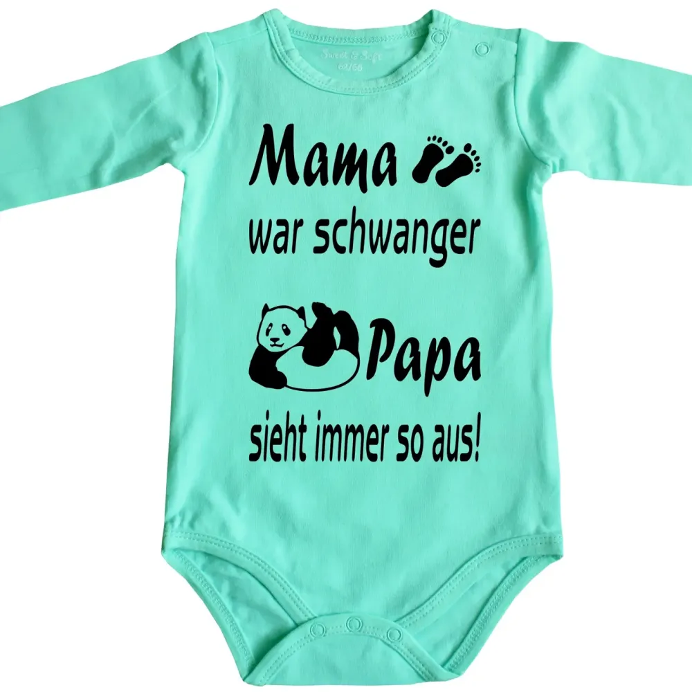 Witziger Baby-Body Schwanger