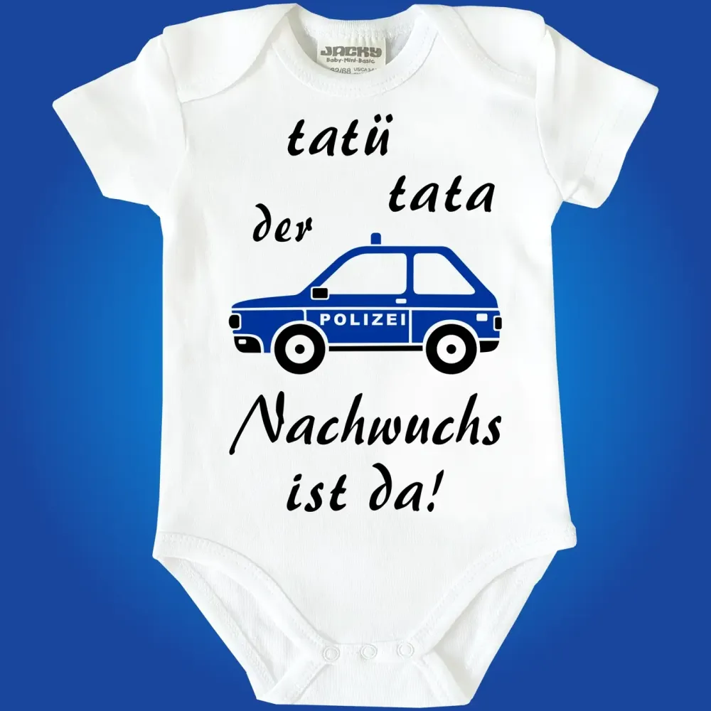 Babybody mit Polizeiauto Polizei