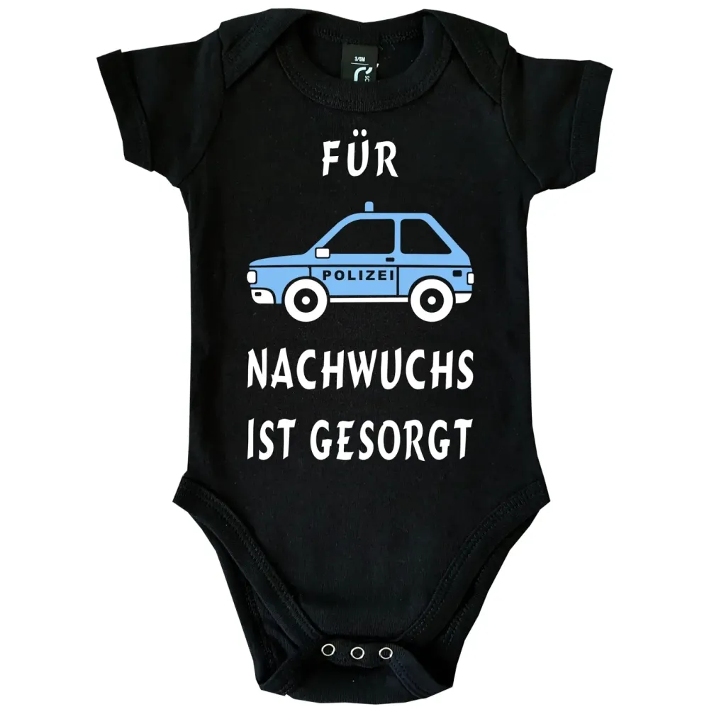 Baby-Body Polizei mit Polizeiauto