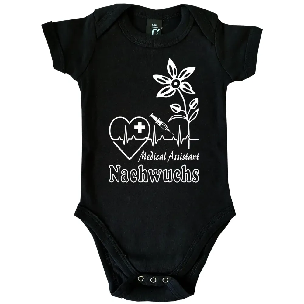 Preview: Baby-Body im Medicine‑Assistant‑Design mit medizinischen Symbolen