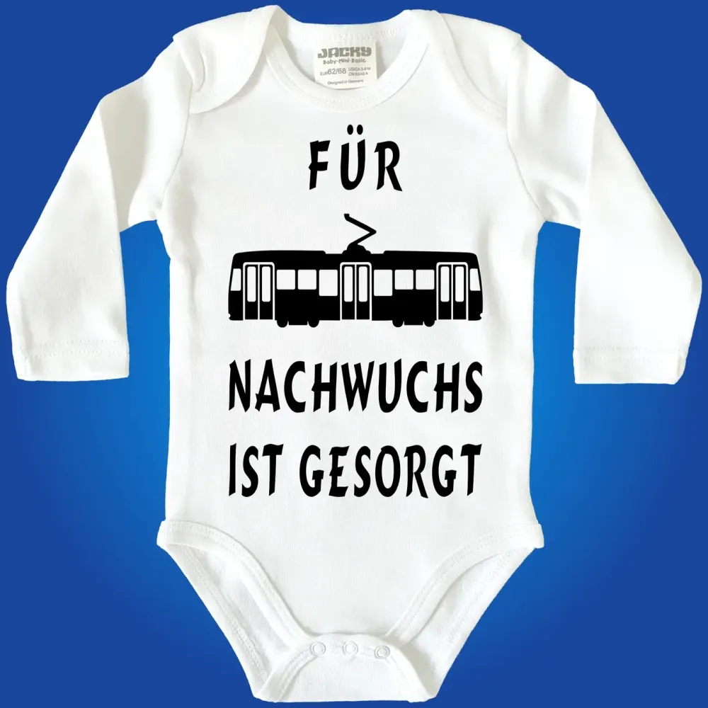 Preview: Babybody mit Strassenbahn Straßenbahn