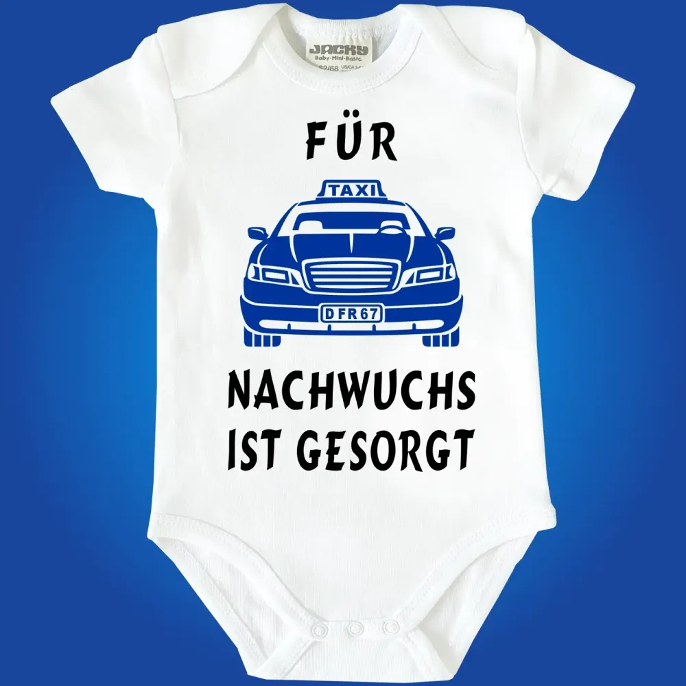Witziger Babybody mit Taxi‑Aufdruck