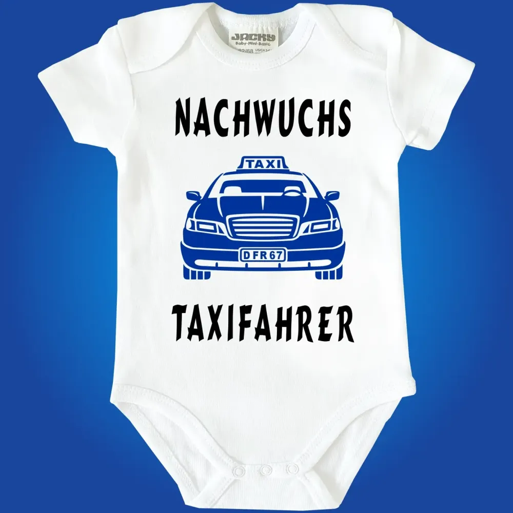 Baby‑Body mit Taxi für Taxifahrer‑Eltern