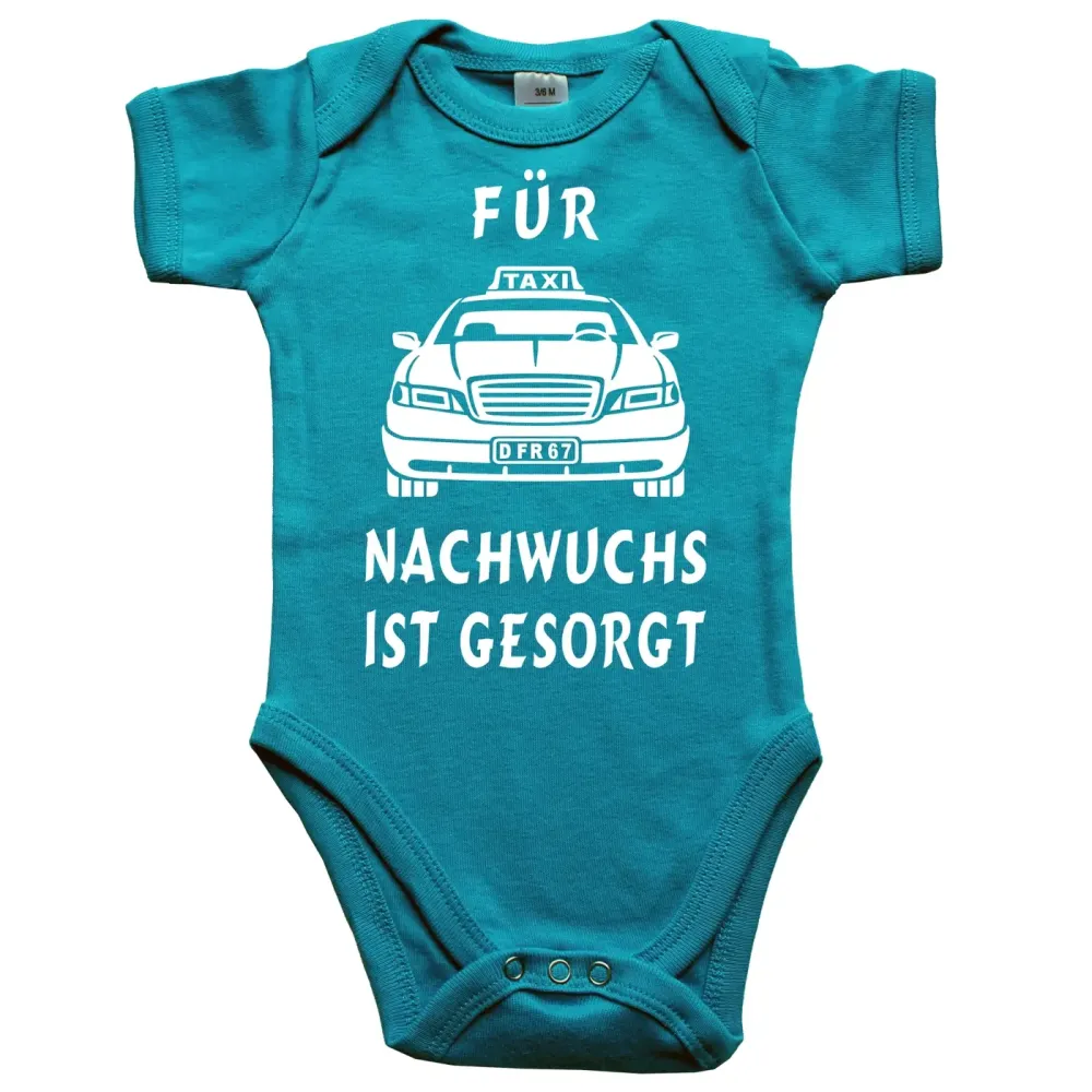 Baby‑Body mit Berufsmotiv Taxi
