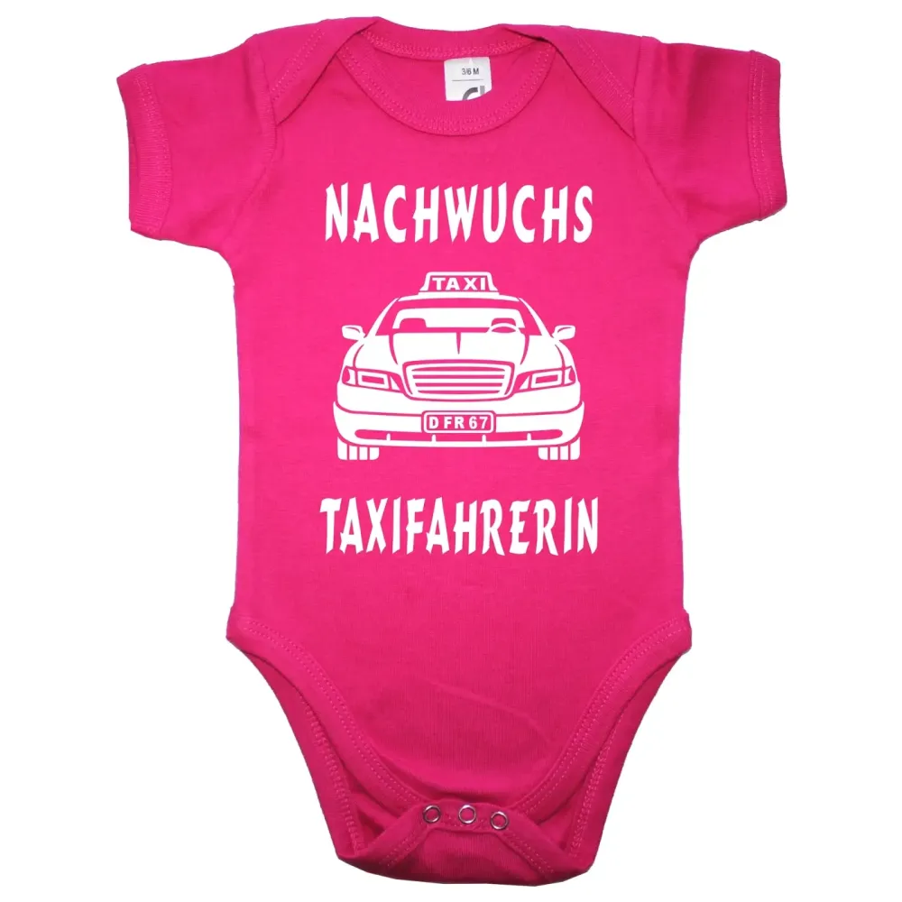 Baby‑Body mit Taxi‑Illustration für Babys