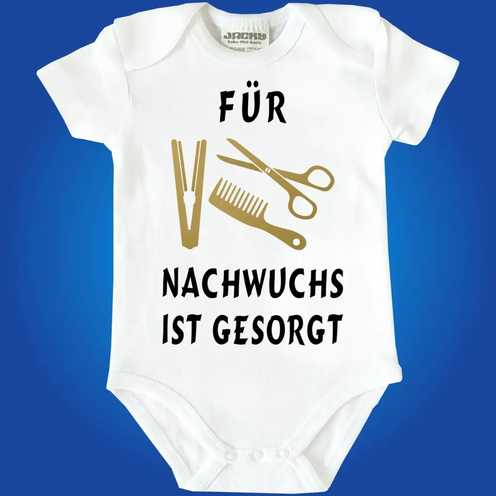 Preview: Baby-Body mit Aufdruck Friseurin Friseur