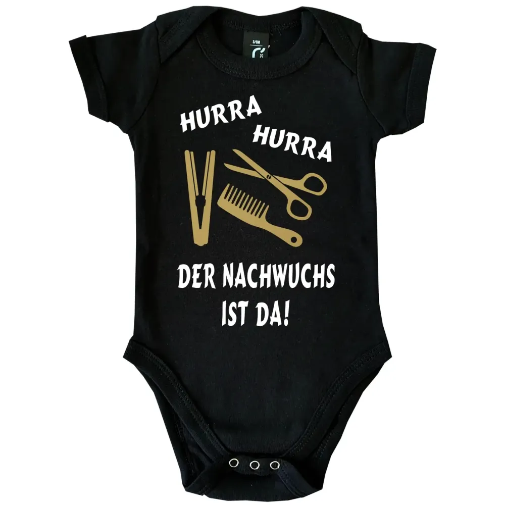Baby-Body mit Aufdruck Friseur Friseurin