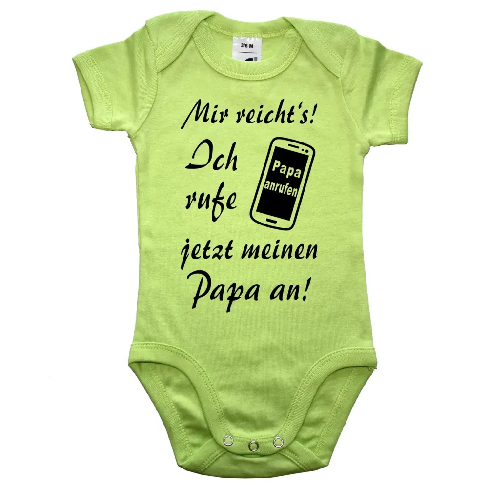 Babybody mit Handy‑Symbol und Familienauswahl