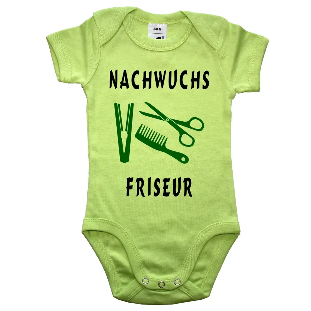 Baby-Body mit Aufdruck Friseur oder Friseurin