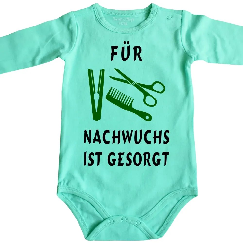 Baby-Body mit Aufdruck Friseurin Friseur