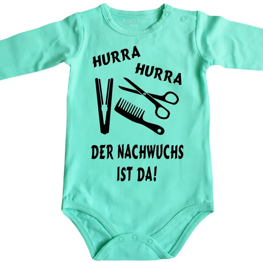 Baby-Body mit Aufdruck Friseur Friseurin