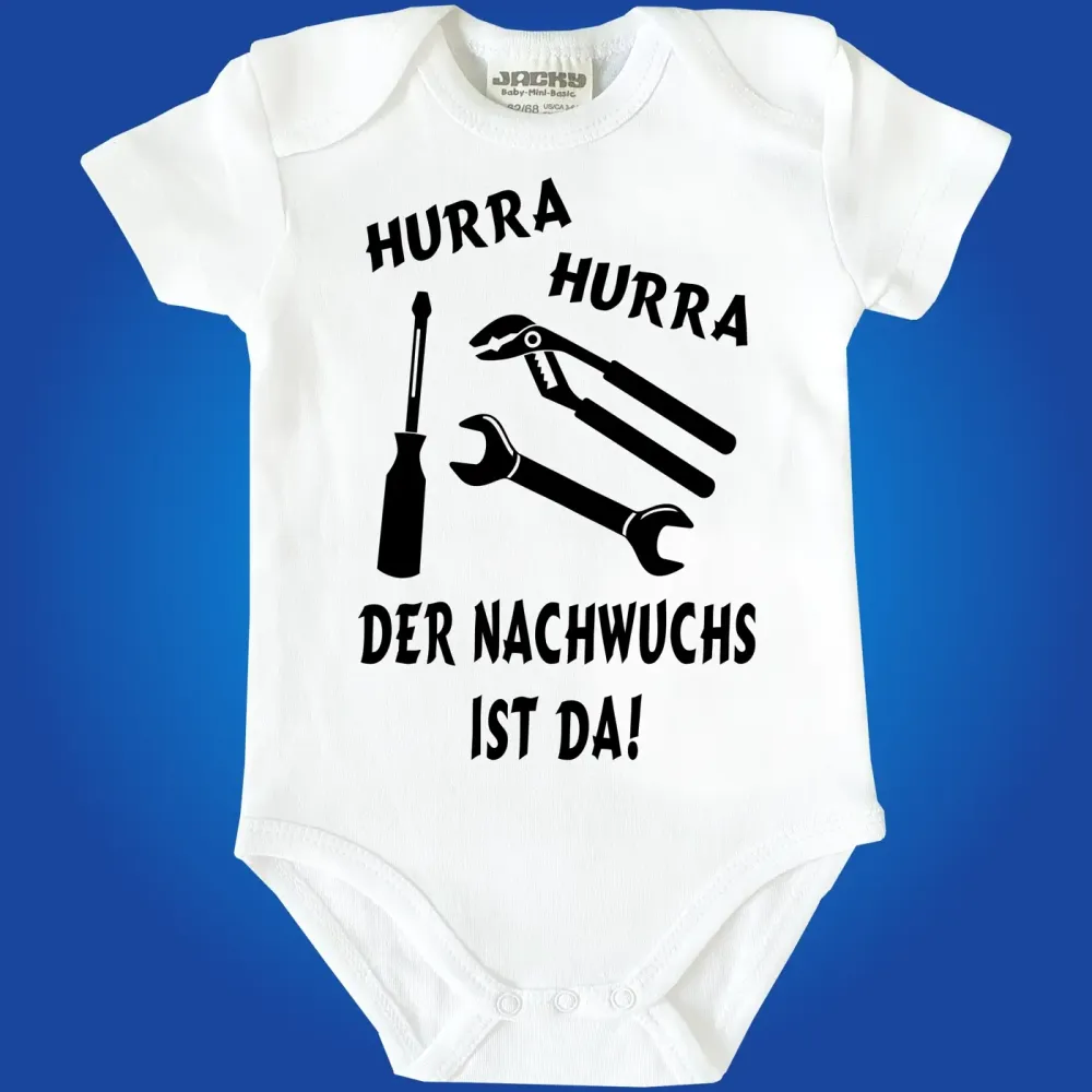 Preview: Baby-Body mit Druck Nachwuchs Mechaniker