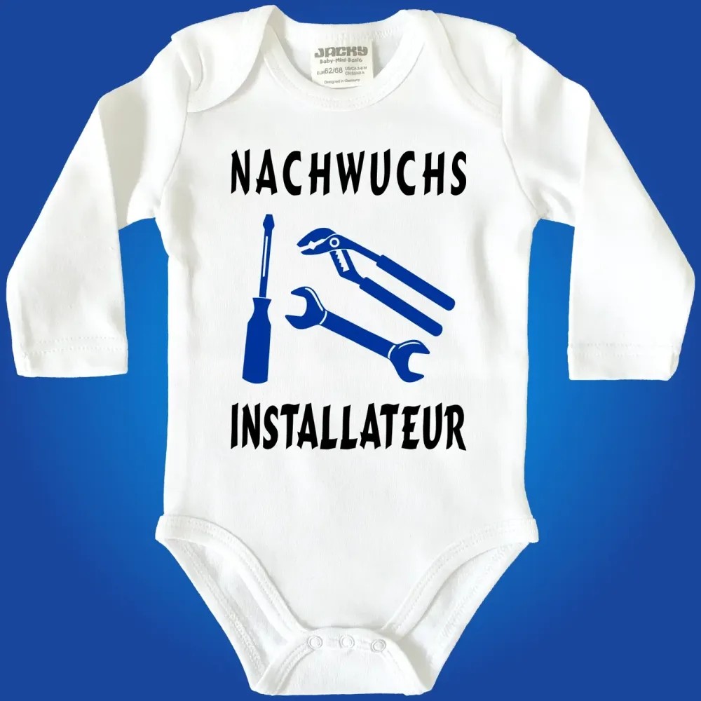 Baby-Body mit Aufdruck Schlosserin