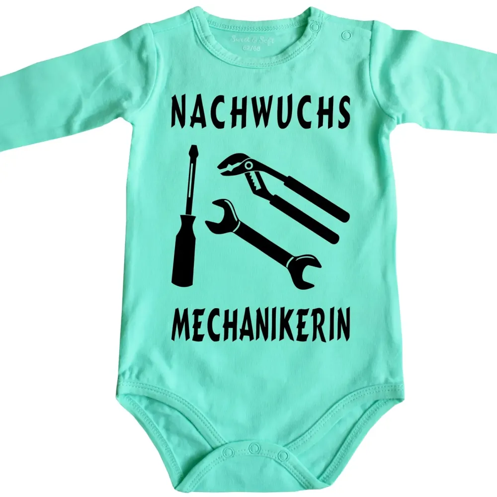Baby-Body mit Mechaniker Motiv