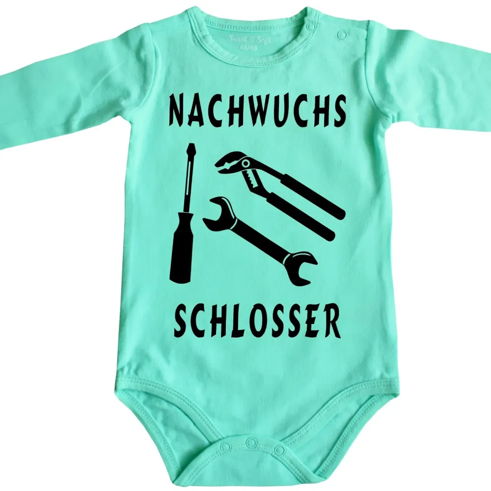 Baby-Body mit Mechanikerin Motiv