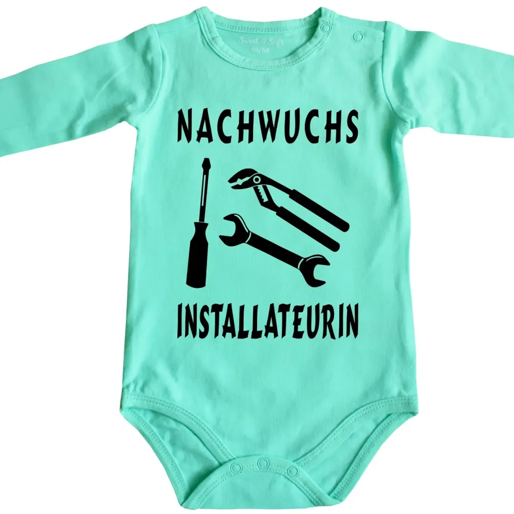 Baby-Body mit Aufdruck Schlosser