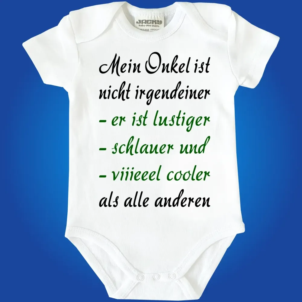 Preview: Baby-Body mit Spruch Coole Tante