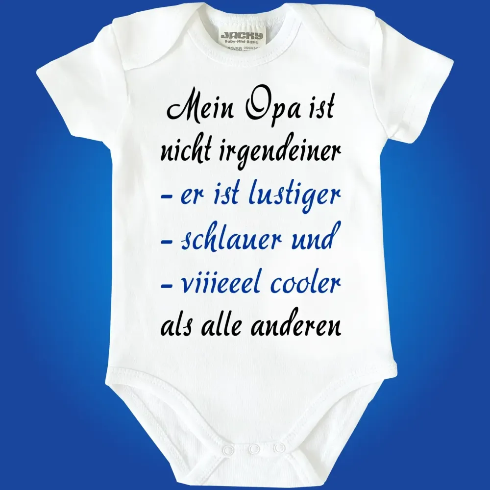 Baby-Body mit Spruch Cooler Opa