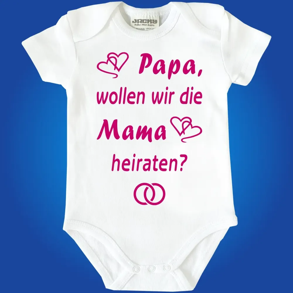 Baby-Body mit Druck Heiraten