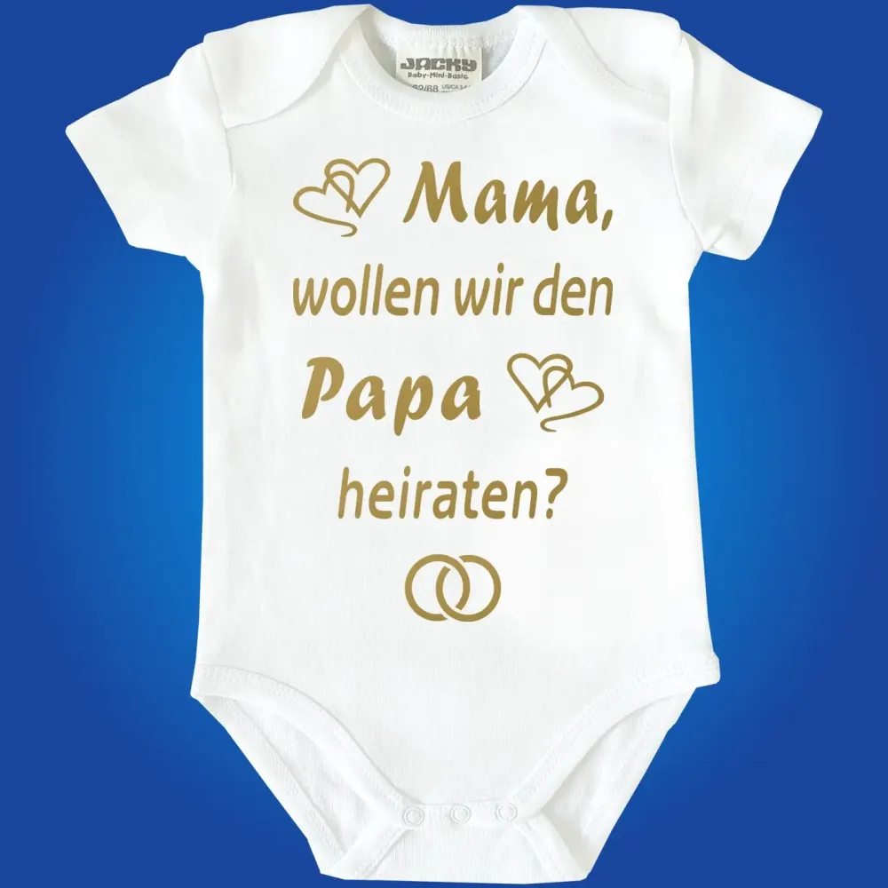 Baby-Body mit Druck Heiratsantrag