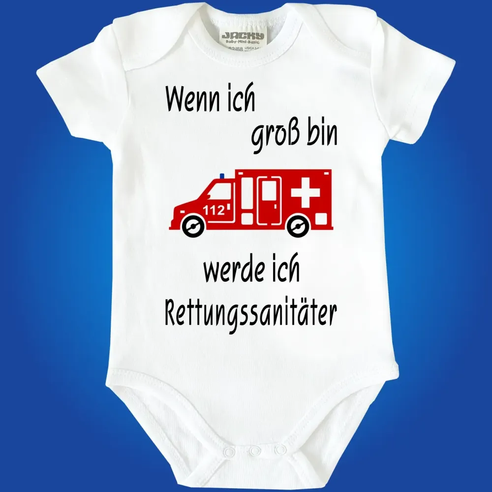 Babybody mit Berufswunsch Polizistin