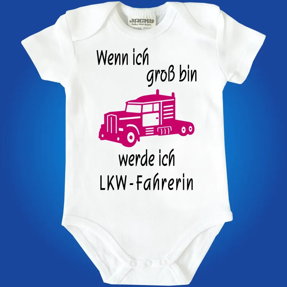 Baby‑Body mit Berufswunsch Zugführer