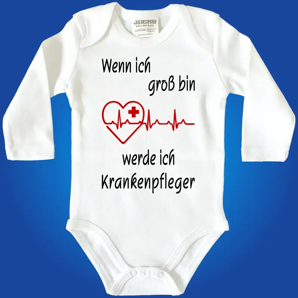 Babybody mit Berufswunsch Friseur